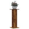 vidaXL Plant Stands 2 pcs Old Wood 30x30x80 cm Engineered Wood