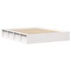 vidaXL Bed Frame White 150 x 200 cm Solid Pine Wood