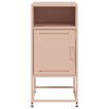 vidaXL Bedside Cabinets 2 pcs Pink 36x39x78 cm Steel