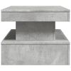 vidaXL Coffee Table with LED Lights Concrete Grey 90x50x40 cm