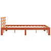 vidaXL Bed Frame without Mattress Wax Brown 140x200 cm Solid Wood Pine