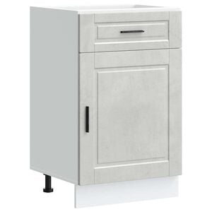 vidaXL Kitchen Base Cabinet&nbsp;Porto Concrete Grey Engineered Wood