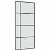 vidaXL Sliding Door with Hardware Set 90x205 cm ESG Glass&Aluminium
