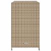 vidaXL Garden Storage Cabinet Beige 83x45x76 cm Poly Rattan
