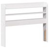 vidaXL Bed Frame with Headboard White 90x190 cm Single Solid Wood Pine