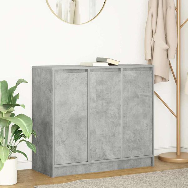 vidaXL Sideboard Concrete Grey 85x34x76 cm Engineered Wood