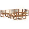 vidaXL Outdoor Sofa Set 9 pcs Natural Solid Acacia Wood