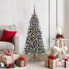 vidaXL Artificial Christmas Tree with 150 LEDs with Stand Green 120 cm