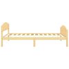 vidaXL Bed Frame without Mattress with 2 Drawers Solid Wood 90x200 cm