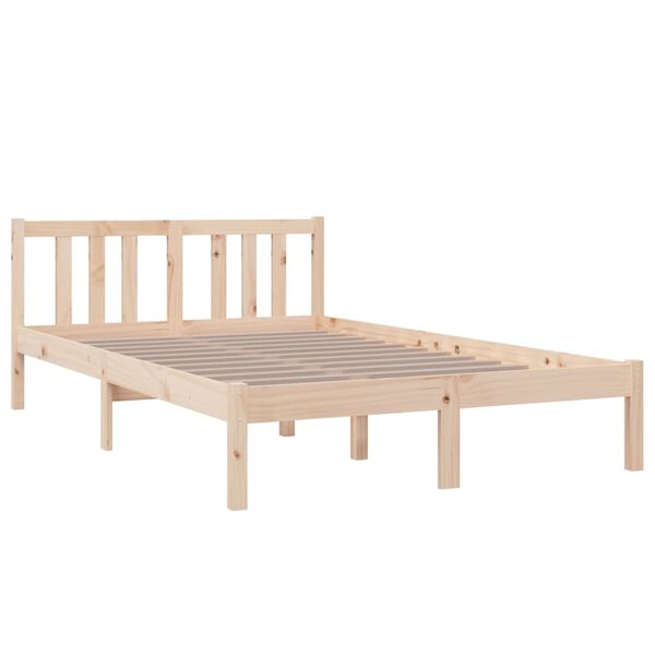 vidaXL Bed Frame without Mattress Solid Wood 120x200 cm