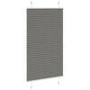 vidaXL Pleated Blind Anthracite 75x100 cm Fabric Width 74.4 cm Polyester
