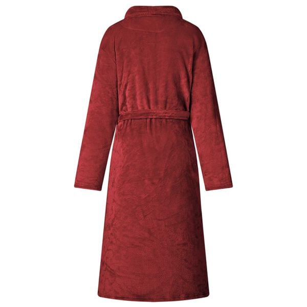 vidaXL Bathrobe without Hood Bordeaux Red XL Flannel
