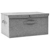 vidaXL Storage boxes Non-woven fabric Grey