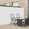 vidaXL Garden Fence Double-Sided White 1.8x5 m PVC