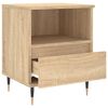 vidaXL Bedside Cabinet Sonoma Oak 40x35x50 cm Engineered Wood