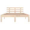 vidaXL Bed Frame without Mattress Solid Wood 140x200 cm