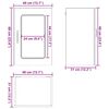 vidaXL Kitchen Wall Cabinet with Glass Door Kalmar Old Wood Engineered Wood