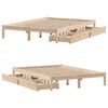 vidaXL Bed Frame without Mattress 120x200 cm Solid Wood Pine