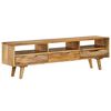 vidaXL TV Cabinet Solid Mango Wood 140x30x41 cm