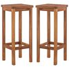 vidaXL Bar Chairs 2 pcs Solid Acacia Wood
