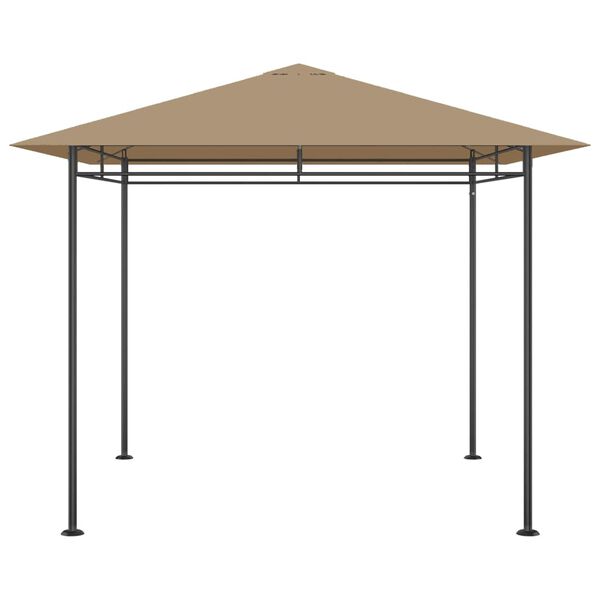 vidaXL Gazebo 3x3x2.7 m Taupe 180 g/m²