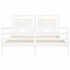 vidaXL Bed Frame without Mattress White 160x200 cm Solid Wood