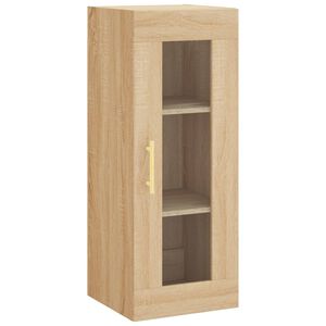 vidaXL Wall Mounted Cabinet Sonoma Oak 34.5x34x90 cm