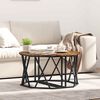 vidaXL Coffee Table Smoked Oak 80 x 80 x 42 cm