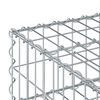 vidaXL Gabion Raised Bed Silver 80 x 80 x 20 cm Galvanised Steel