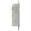 vidaXL LED Bathroom Mirror Cabinet Concrete Grey 40x12x45 cm Acrylic