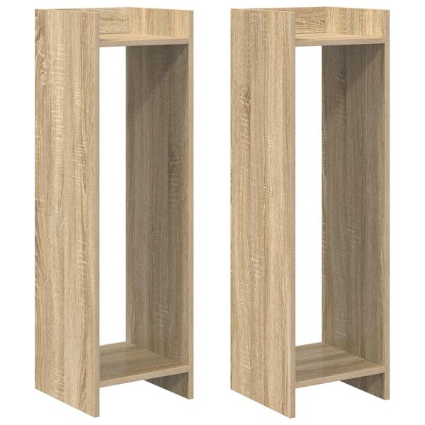 vidaXL Plant Stand Sonoma Oak 30 x 30 x 100 cm Engineered Wood