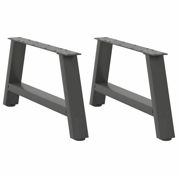 vidaXL Coffee Table Legs A-Shaped 2 pcs Anthracite&nbsp;70x(30-31) cm Steel