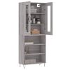 vidaXL Highboard Grey Sonoma 69.5x34x180 cm Engineered Wood