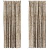 vidaXL Velvet Curtains 2 pcs Champagne 245 x 140 cm Velvet