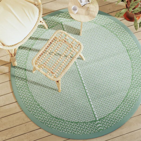 vidaXL Outdoor Carpet ARAKIL Green &Oslash;160 cm PP