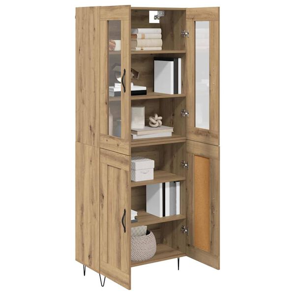 vidaXL Highboard Artisan Oak 69.5 x 34 x 90 cm Engineered Wood
