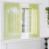 vidaXL Voile Curtains with Rod Pockets 2 pcs Apple Green