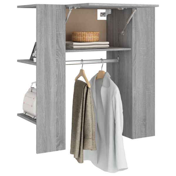 vidaXL Hallway Cabinet Grey Sonoma 97.5x37x99 cm Engineered Wood