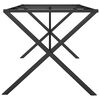 vidaXL Dining Table Legs X-Frame 180x80x73 cm Steel