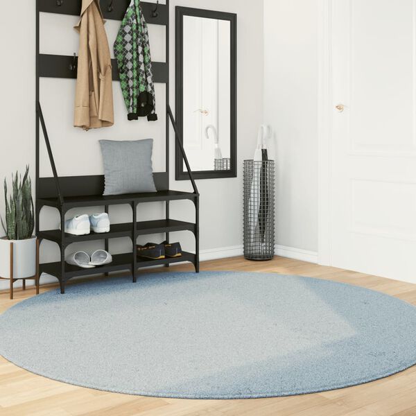vidaXL Rug HUARTE Short Pile Soft and Washable Blue &Oslash; 200 cm