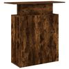 vidaXL Reception Desk Smoked Oak 100x40x104 cm Engineered Wood