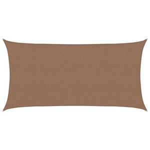 vidaXL Sunshade Sail Taupe 2.5 x 6 m HDPE