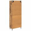 vidaXL Highboard with Drawer 2 pcs Old Wood Engineered Wood