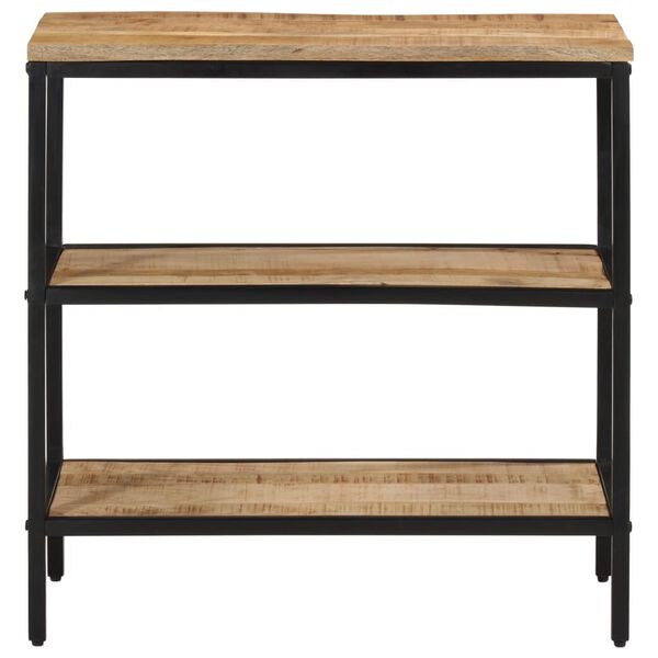vidaXL Console Table 70x35x70 cm Solid Rough Wood Mango