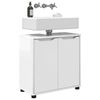 vidaXL Bathroom Basin Cabinet Manual High Gloss White 60 x 30 x 60 cm