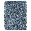 vidaXL Shaggy Rug Denim 120x170 cm Blue