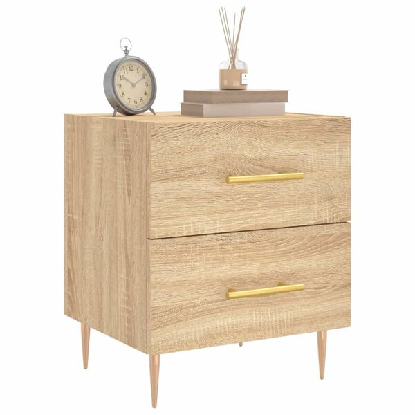 vidaXL Bedside Cabinet Sonoma Oak 40x35x47.5 cm Engineered Wood