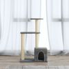 vidaXL Cat Tree with Sisal Scratching Posts Light Grey 71 cm