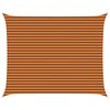 vidaXL Sun Shade Sail Orange and Brown 5 x 4 m 100% Polyester Oxford