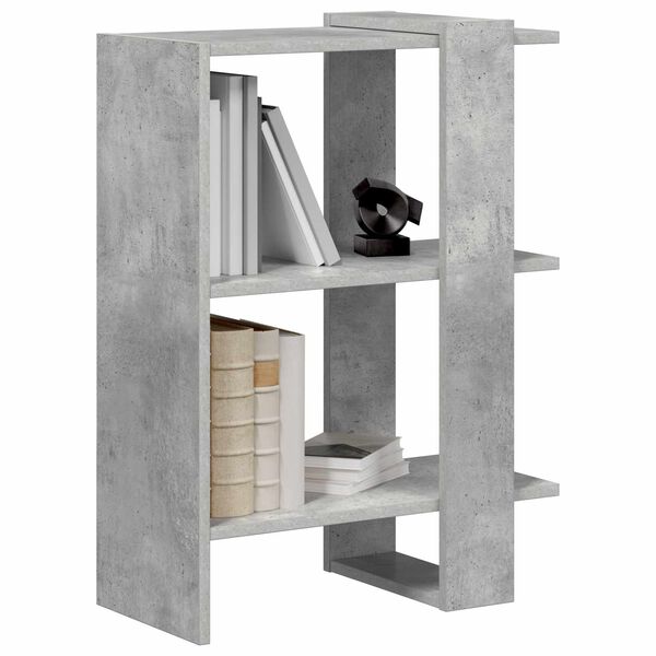 vidaXL Bookshelf Concrete Grey 52 x 25 x 71.5 cm Engineered Wood